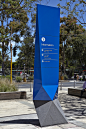 Monash University Wayfinding : Buro North were engaged to work collaboratively with Monash University to develop a new addressing strategy, wayfinding principles and signage system for their campuses. We developed a strategic position that allows them to 