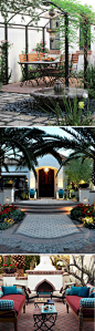 来自美国的Carson Poetzl，十分擅长地中海风格的室内装修和户外花园设计。室内外统一到无可附加。www.carsonpoetzl.com