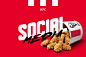 chicken delivery fast Food  Fries junk Kentucky KFC media social