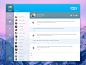 Skype Redesign Concepts – Muzli -Design Inspiration : via Muzli design inspiration