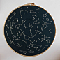 Constellation Embroidery Hoop: 