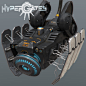 Hypergates - EMS, Alessandro Masciari : Illustration I did for Hypergates game - 2011