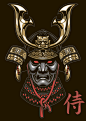日本武士头盔矢量素材(编号:20140122115840)-日常