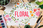 Floral Graphic Pack : Hand Crafted Floral Graphics Pack