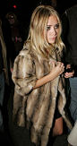 Fur coat crush... Ashley Olsen.