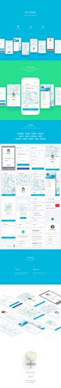 MY RIDE - Taxi App UI Kit on Behance
