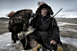 蒙古猎人与鹰