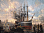 ANNO 1800, Greg Rutkowski : Client: 
Ubisoft | Blue Byte

Team: 
Tobias Mannewitz – Creative Direction 
Benjamin Schulte - 3D Artist 
Grzegorz Rutkowski - Illustrator