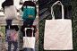 帆布袋购物袋手提袋展示效果图VI智能贴图PS样机素材 tote bag mockups - 南岸设计网 nananps.com