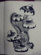 JO.JO作品
很可爱的画风~采姑娘的小蘑菇~