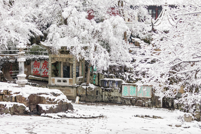 #摩登江南# 
虎丘的雪
有点认真
❄️...