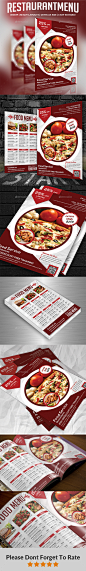Food Menu Flyer - Food Menus Print Templates