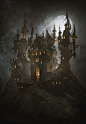 Château de la Mort (Halloween Special), Greg Zdunek : Happy Halloween!<br/>Created with Maya and Redshift. Textured with Megascans surfaces. Atmospherics and compositing in Photoshop.<br/>Based on the drawing by Artyom Vlaskin <a class=&