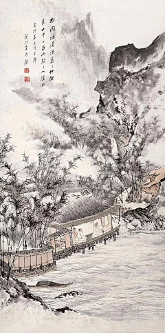 满天飞舞的雪采集到中国画