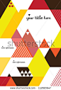 Abstract Geometric Background / Vector Illustration / Book Cover / Background Design / Graphics / Layout / Content Page - stock vector