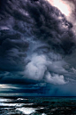 clouds over ocean