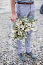 White and greyed jade bridal bouquet | Natalya Obukhova