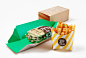 三明治和沙拉包装设计，来源自黄蜂网http://woofeng.cn/