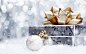 General 2560x1600 New Year snow presents Christmas ornaments  bokeh