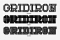 Gridiron typeface时尚创意字体设计作品