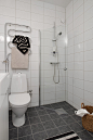 60平北欧小清新一居家居卫生间淋浴房花洒装修效果图