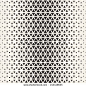 Vector seamless pattern. Modern stylish texture. Repeating geometric tiles from triangles. Monochrome grid with thickness which changing towards the center - stock vector: 