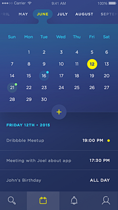 米酒蛋花007采集到UI_calender