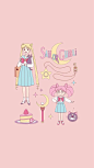 ｛喵愣Nyan｝粉色系美少女战士月野兔可爱动漫手机壁纸锁屏