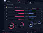 Football date dashboard dashboard dark dimest animation ux ui