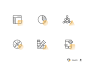 Black & Yellow Icon Set