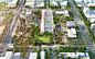 Final Design Concepts Unveiled for Arizona’s Mesa City Center,Aerial view looking west. Design by Woods Bagot + Surface Design. Image Courtesy of Woods Bagot + Surface Design