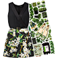 Song: Oasis - The Masterplan 

"Life on the other hand won't make us understand
We're all part of the masterplan"

#green #black #floralprint #nature 
@polyvore-editorial @polyvore

Inspired by the lovely nature! :)