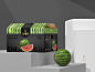 麒麟西瓜包装礼盒｜高端水果创意包装设计-古田路9号-品牌创意/版权保护平台