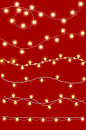 圣诞元旦装饰灯小彩灯闪灯串满天星星灯素材-众图网
