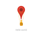 Map的圆头标注图标一会儿是漂浮的热气球，一会儿是定位在东京的拉面上，一会儿像指南针一样杵在地球仪上……
巧妙的设计无一不是在说：Google Map会带你hello世界各个角落。
