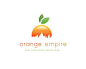 BRAND NAME: O R A N G E    E M P I R E   Description: the skyline representing the empire and the orange color and leaf representing an orange. pretty cool huh.