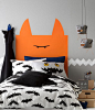 halloween kids headboard bedroom