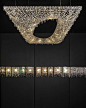 Lineawall Crystal Chandelier Manooi www.manooi.com #Manooi #Chandelier #CrystalChandelier #Design #Lighting #luxury #furniture