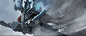 为Dragonheir: Silent Gods 绘制的冰女和冰人鱼cutin