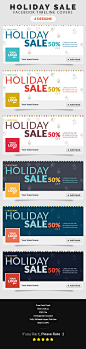 Christmas Holiday Sale Facebook Timeline Cover : Set of 6 facebook timeline covers which perfect suit for this christmas sale to boost your business in this holiday seasons.