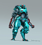 Heavy Taker - Unit T03, Ben Lo : Heavy Taker - Unit T03, robot in bsum style.