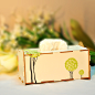高档时尚可爱创意木纸巾盒欧式田园卡通纸抽盒车用家用木质抽纸盒