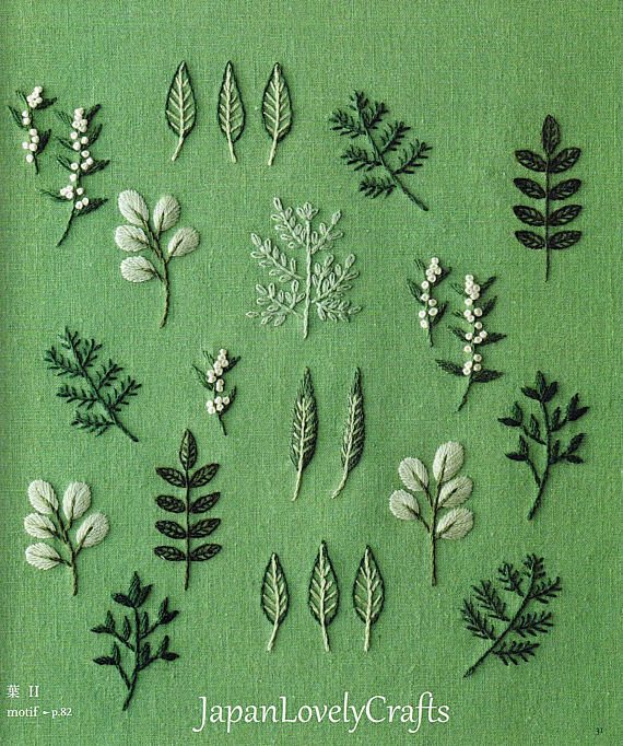 Plant embroidery