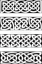 Celtic knot motifs. vector.