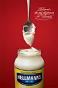 圣诞节创意广告-文具牛奶牛乳酱料创意广告