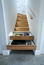 Hide all the eyesores in your home with these easy tricks (like stairs turned into drawers for shoes)