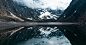 General 4096x2160 landscape lake mountains clouds reflection snow