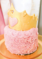 Royal Princess First Birthday Party {Pink & Gold}: 