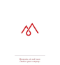 M logo / monogram / red / water drop / mountain / typographic: 