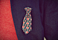 zeroback简洁设计 男士装饰小领带